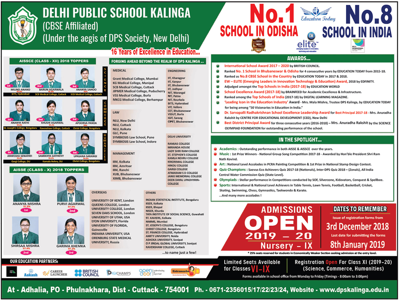 Admissions Open 2018-19