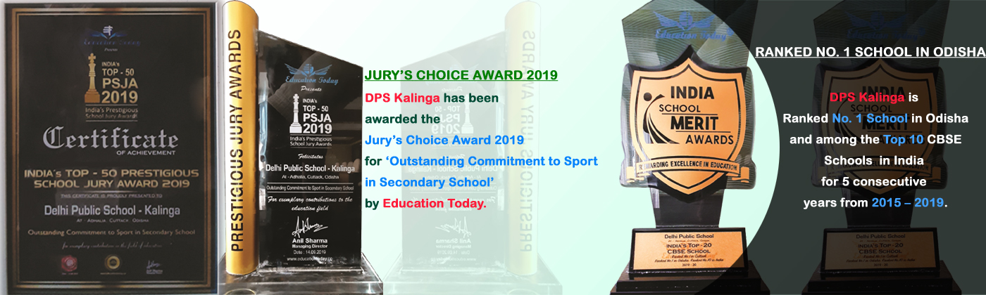 Jury’s Choice Award 2019 and Ranked No.1 School in Odisha .